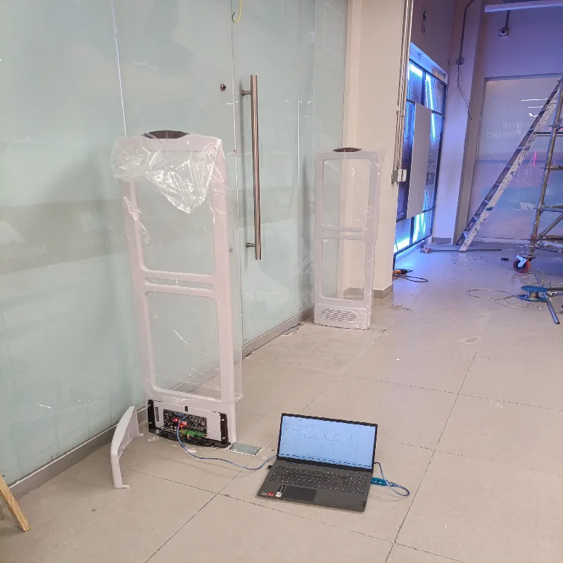 Antena RODALU 825 instalada y configurada con laptop
